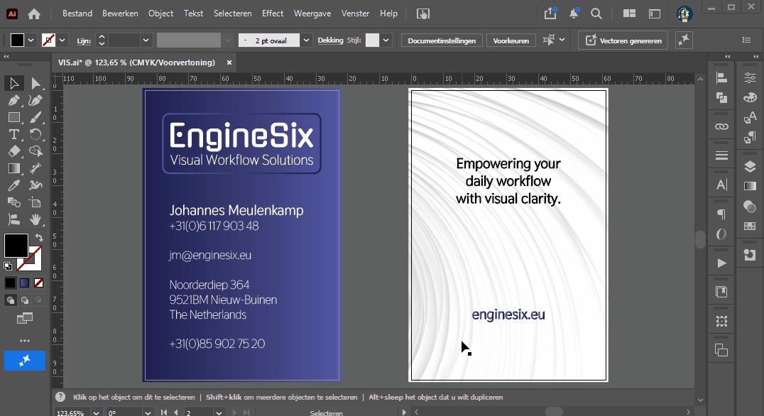 Illustrator proofing animation